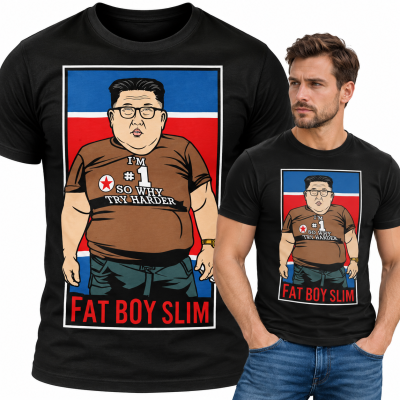 KOSZULKA ŚMIESZNA   FAT BOY SLIM KIM JONG UN